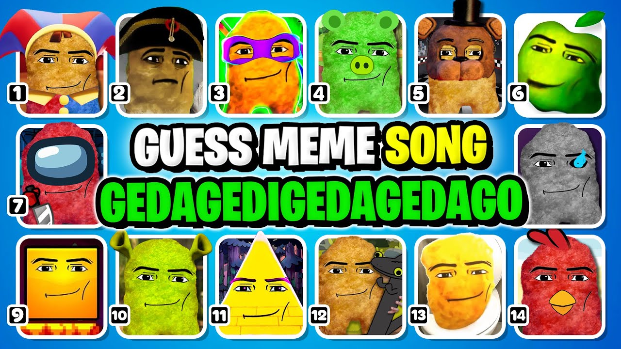 GUESS MEME SONG | Gedagedigedagedago Sing A Song in Different Universes..! #340