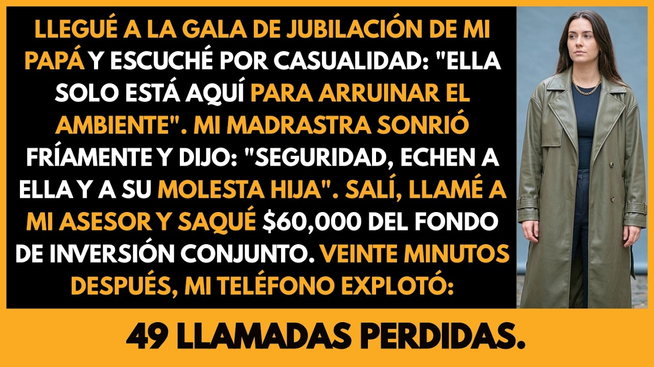 Llegué a la gala de jubilación de mi papá y escuché por casualidad: 