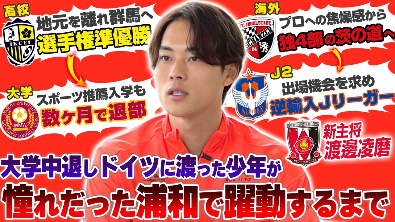 【逆輸入】選手権準優勝のスターが、早稲田を即中退してアマチュア契約でドイツ4部へ!“茨の道”から這い上がったJ1浦和レッズ新キャプテン･渡邊凌磨の「規格外の決断」