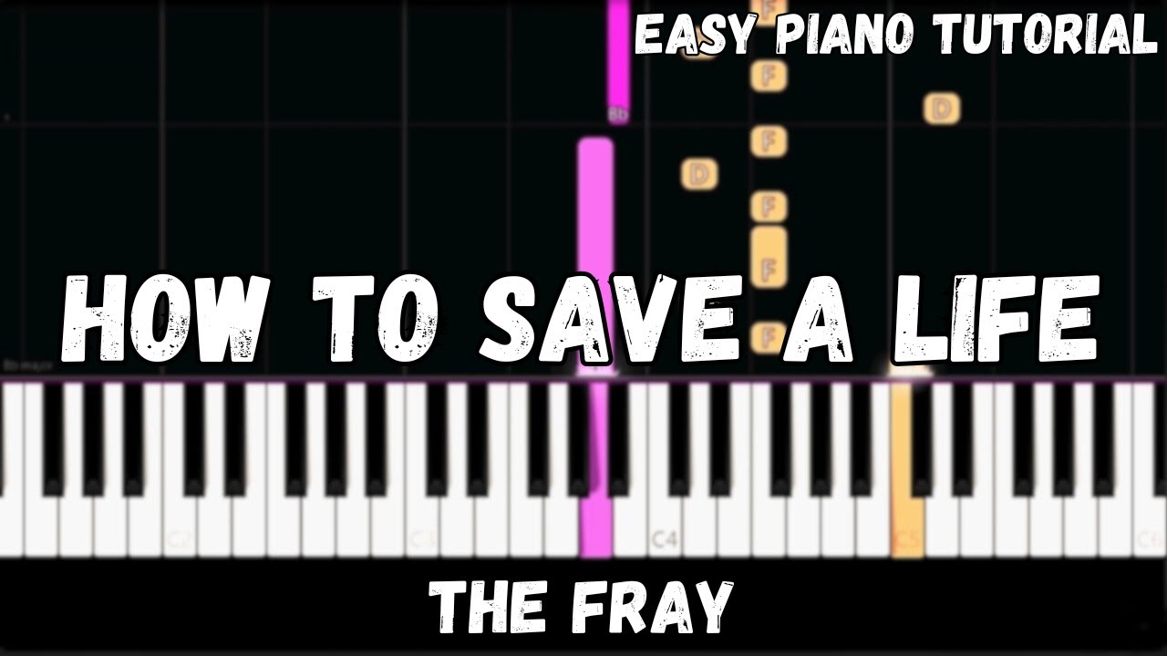 The Fray - How To Save a Life (Easy Piano Tutorial)