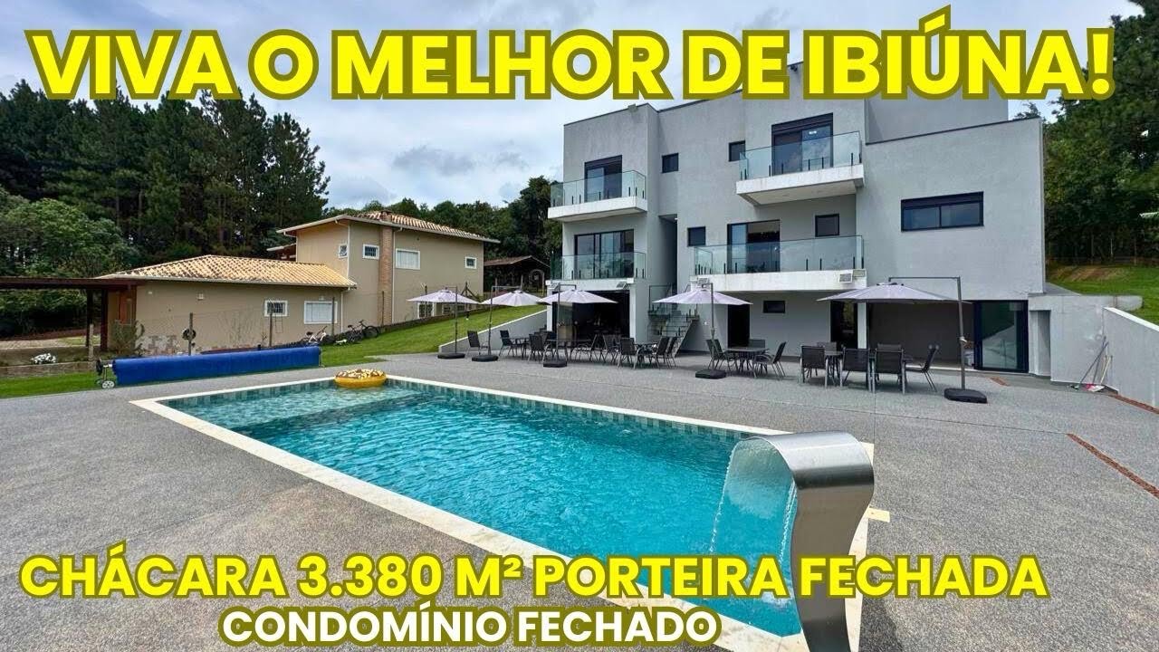 🏡 Oportunidade! Chácara Porteira Fechada de Alto Padrão, condomínio fechado, R$ 2.790.000,00 #fly 