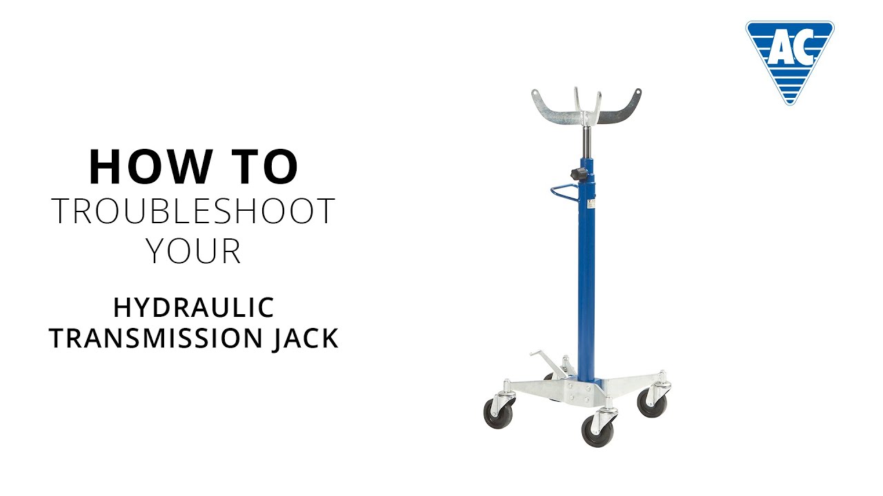 Troubleshooting your hydraulic transmission jack VL