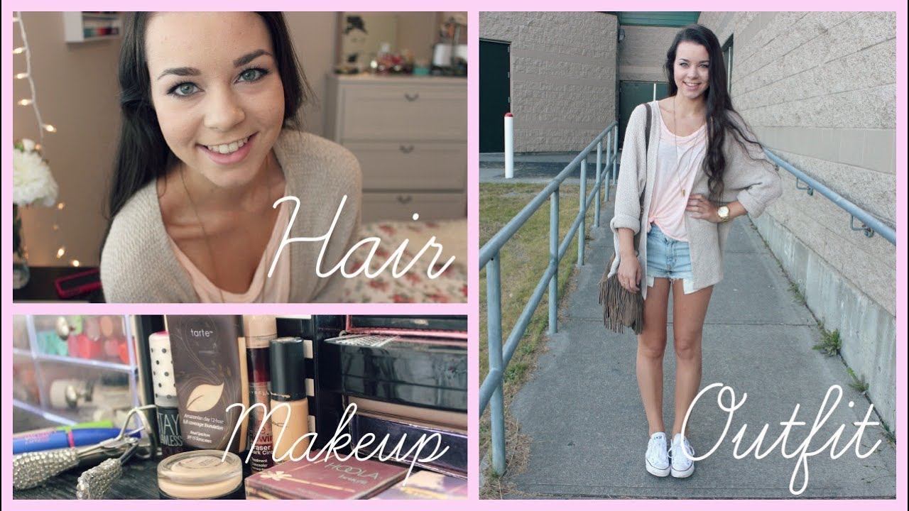 Back to School Hair, Makeup & Outfit!