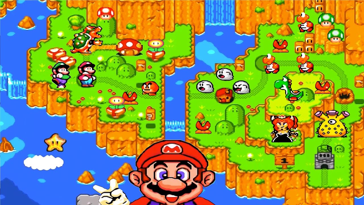 Super Mario World HD: Bowsette is Back: World 1: Green Grass Field
