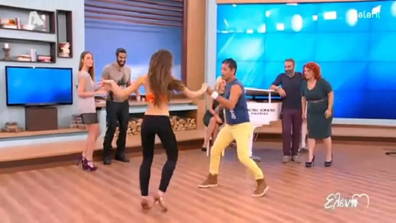 Pedro Santana with Deppy dancing Bachata  Salsa ELENI MENEGAKI SHOW