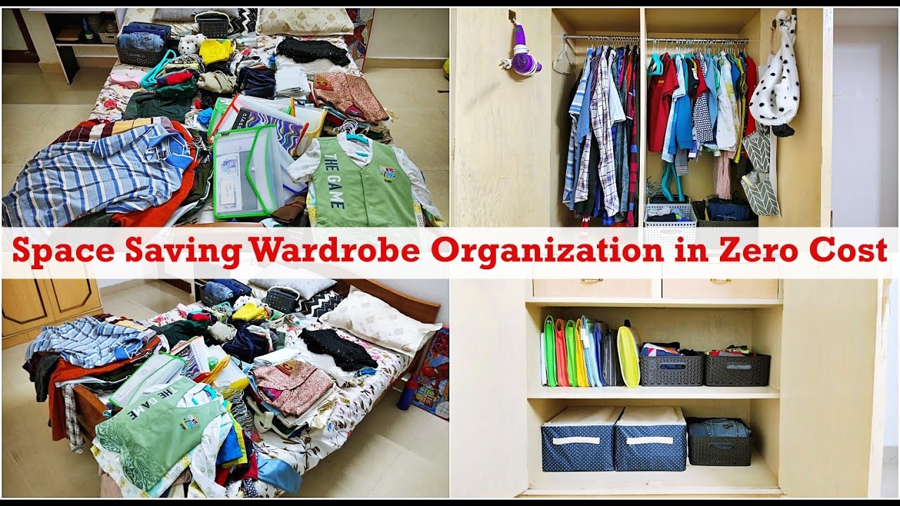 Space Saving Wardrobe Organization ideas without buying new organizers (Tamil)