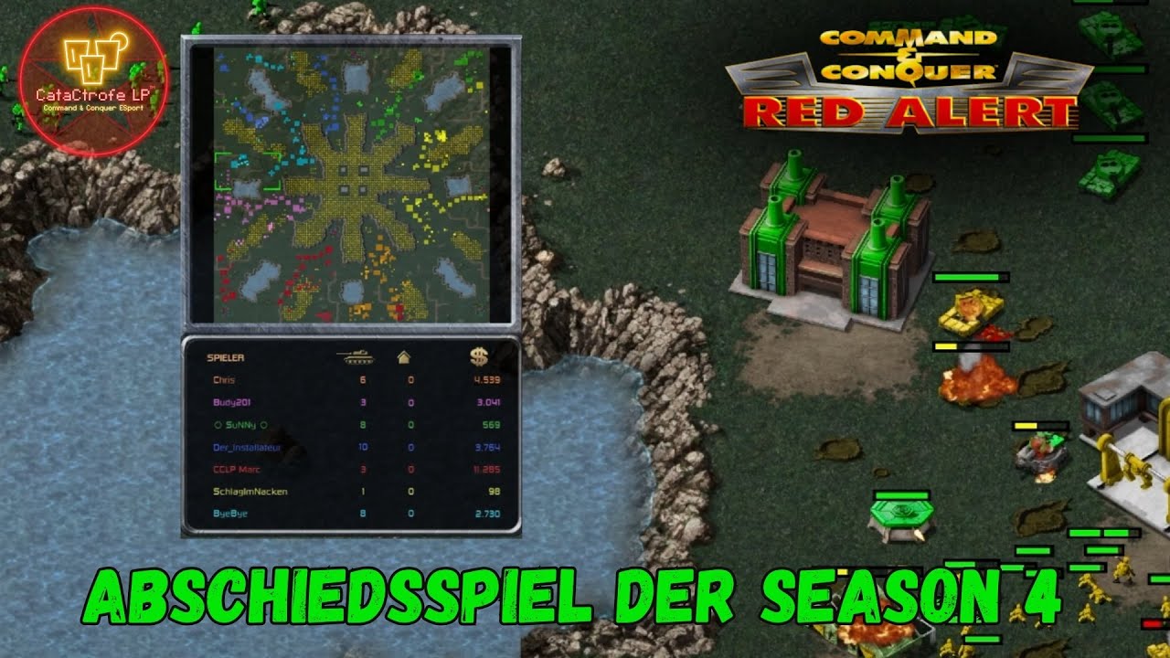 Grande Finale der 1.Liga | 7 Spieler FFA |  C&C Red Alert | ESports Live