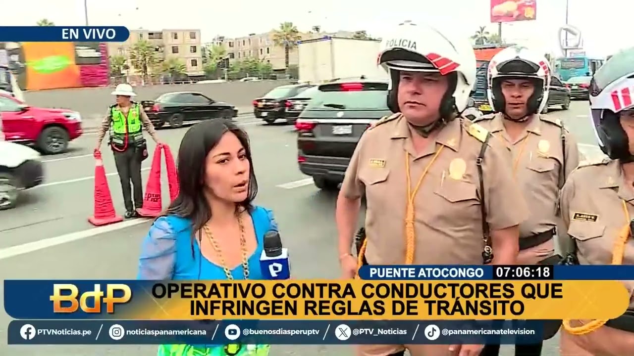 Puente Atocongo: realizan operativo contra transporte informal en la Panamericana Sur
