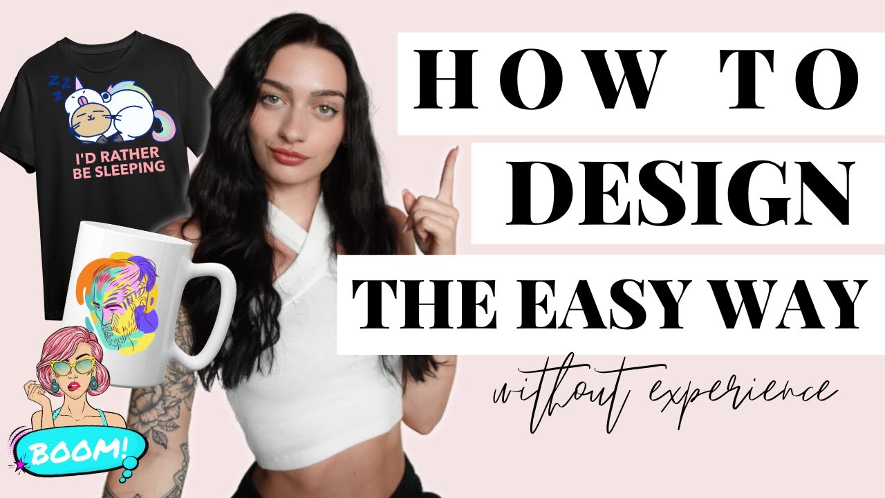 Как создавать дизайны для печати по запросу для начинающих | ОПЫТ НЕ ТРЕБУЕТСЯ!