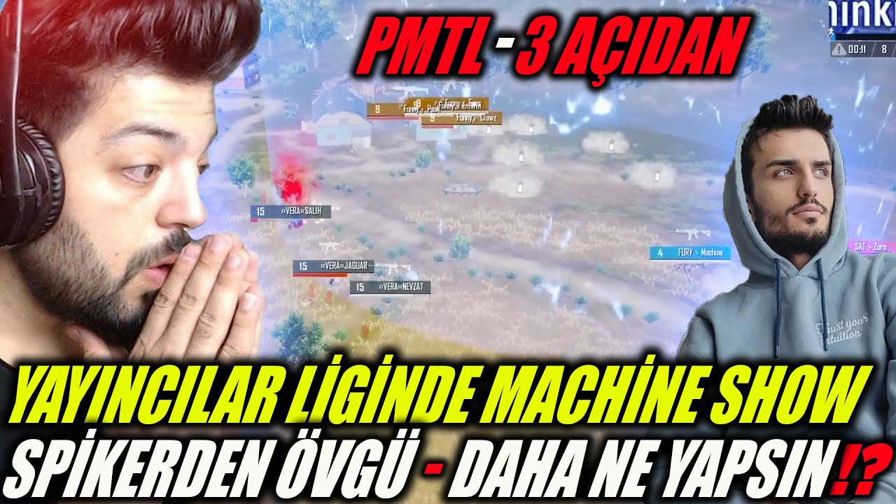 YAYINCILAR LİGİNDE FURY MACHİNE SHOW YAPTI ! BU ADAM DAHA NE YAPSIN !? 3 AÇIDAN ! PUBG Mobile
