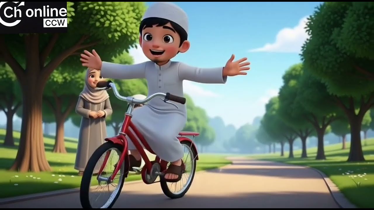 Evil Eye Hit! 😱 Ahmad's New Bike Broke | Islamic Cartoon for Kids" 