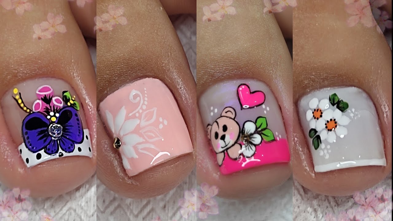 UÑAS PARA PIES 🦶 | #4 MODELOS DE UÑAS