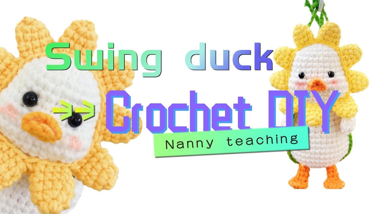 Cute duck crochet beginners tutorial step by step nanny-style teaching complete collection