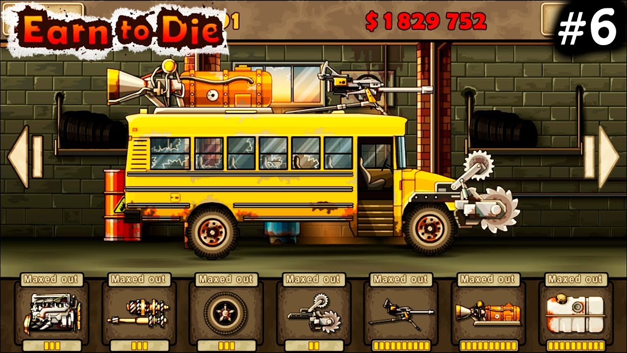 МАШИНЫ против ЗОМБИ #6. Earn to Die ПРОХОЖДЕНИЕ. Игра про машинки. Cars games