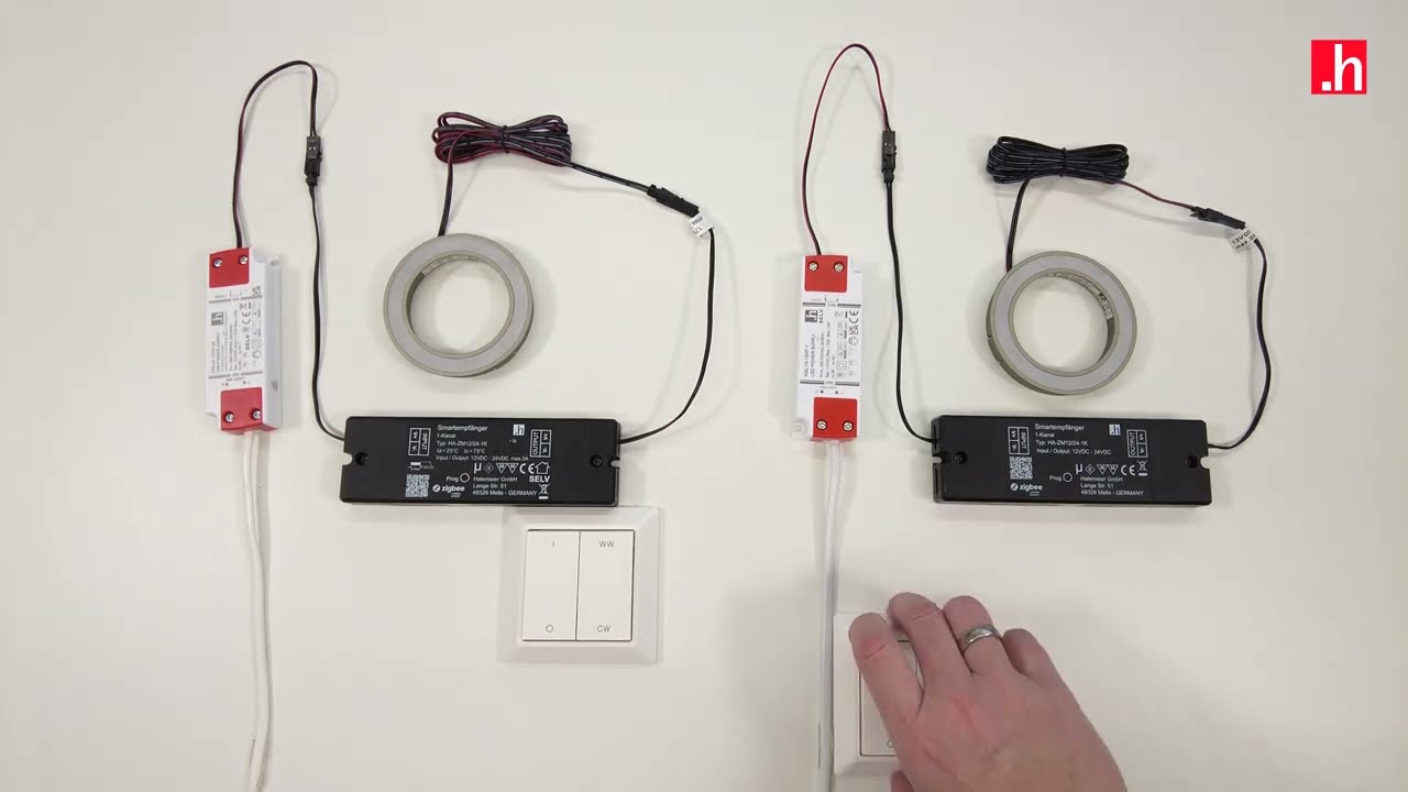 Pairing of wall transmitters and smart receivers | magic by Halemeier