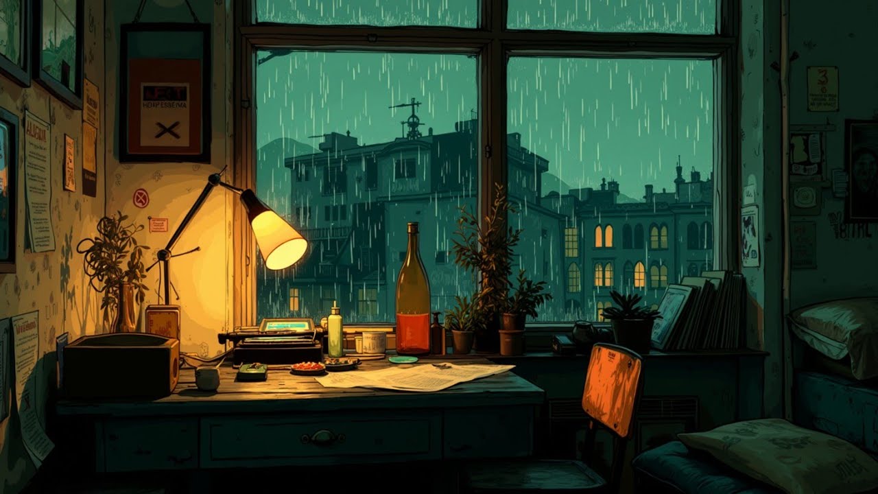 Уютная дождливая ночь Lo-fi | Chill биты для учебы и релаксации ~ Музыка для концентрации