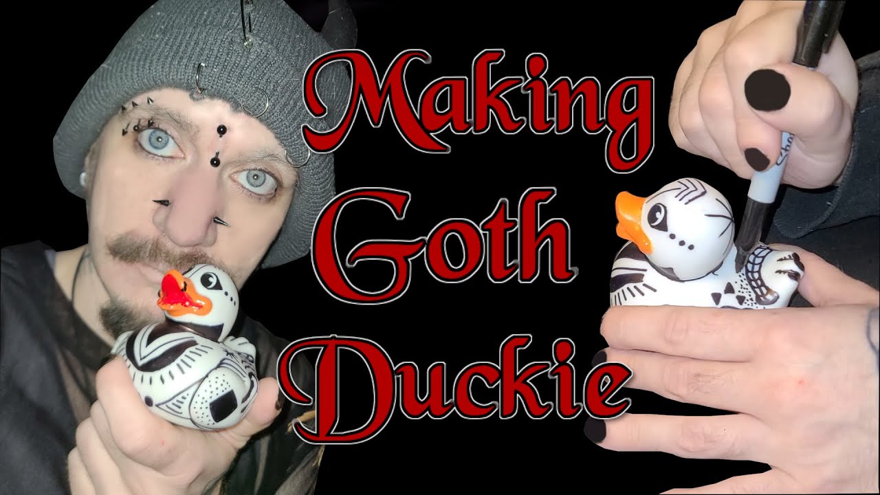 Painting Cute GOTH DUCK from Clearance DIY