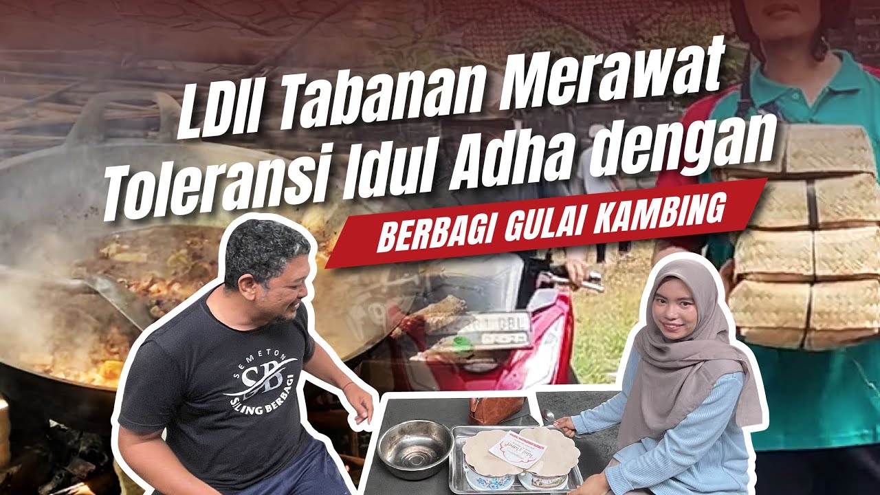 LDII TV: Warga LDII Tabanan Masak dan Bagikan Gulai Kambing kepada Umat Hindu dan Agama Lain