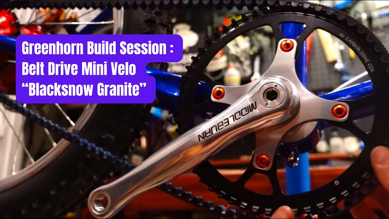 Building a Belt Drive Mini Velo “Blacksnow Granite” งานประกอบรถล้อเล็กสายพาน Gates ดุม Rohloff