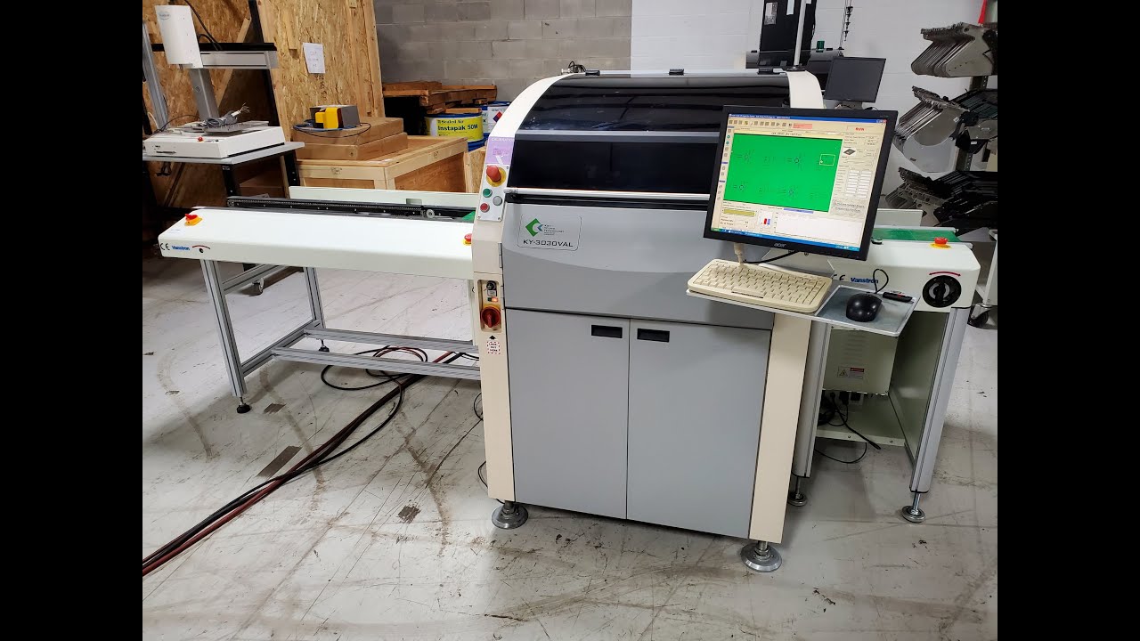 Koh Young 3D SPI Solder Paste Inspection KY-3030VAL with Vanstron Accumulator Conveyor