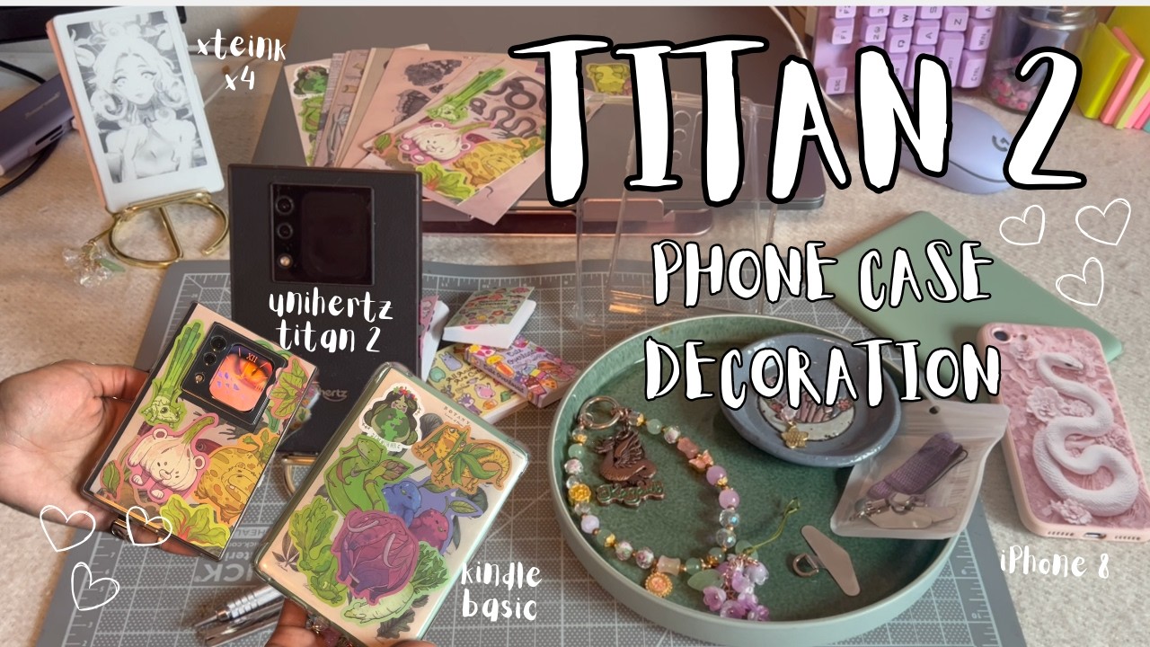 Unihertz Titan 2 Case Decoration 💜 | Clear Case w/ Inserts | Aesthetically Designed