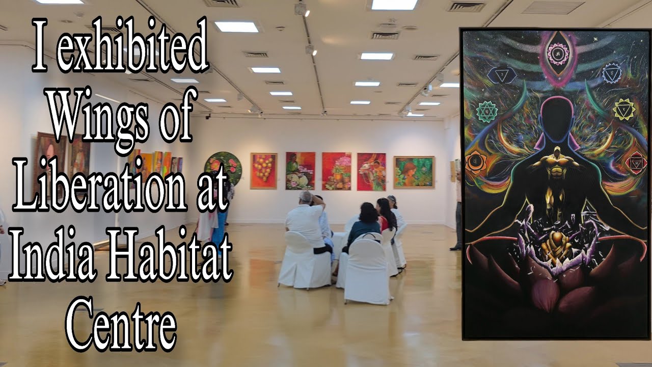 One of The Most Popular Art Gallery in Delhi || India Habitat Centre Art Exbhition