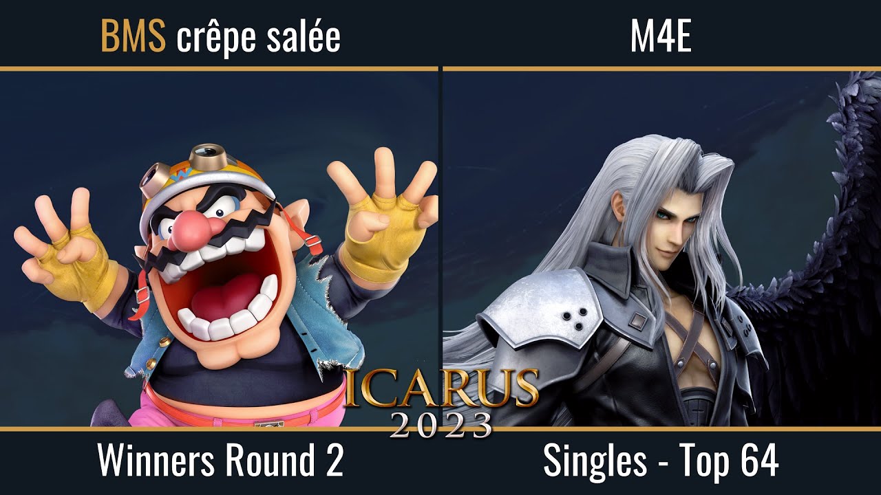 ICARUS 2023 - crêpe salée (Steve, Wario) vs M4E (Sephiroth) - Top 64 Winners Round 2