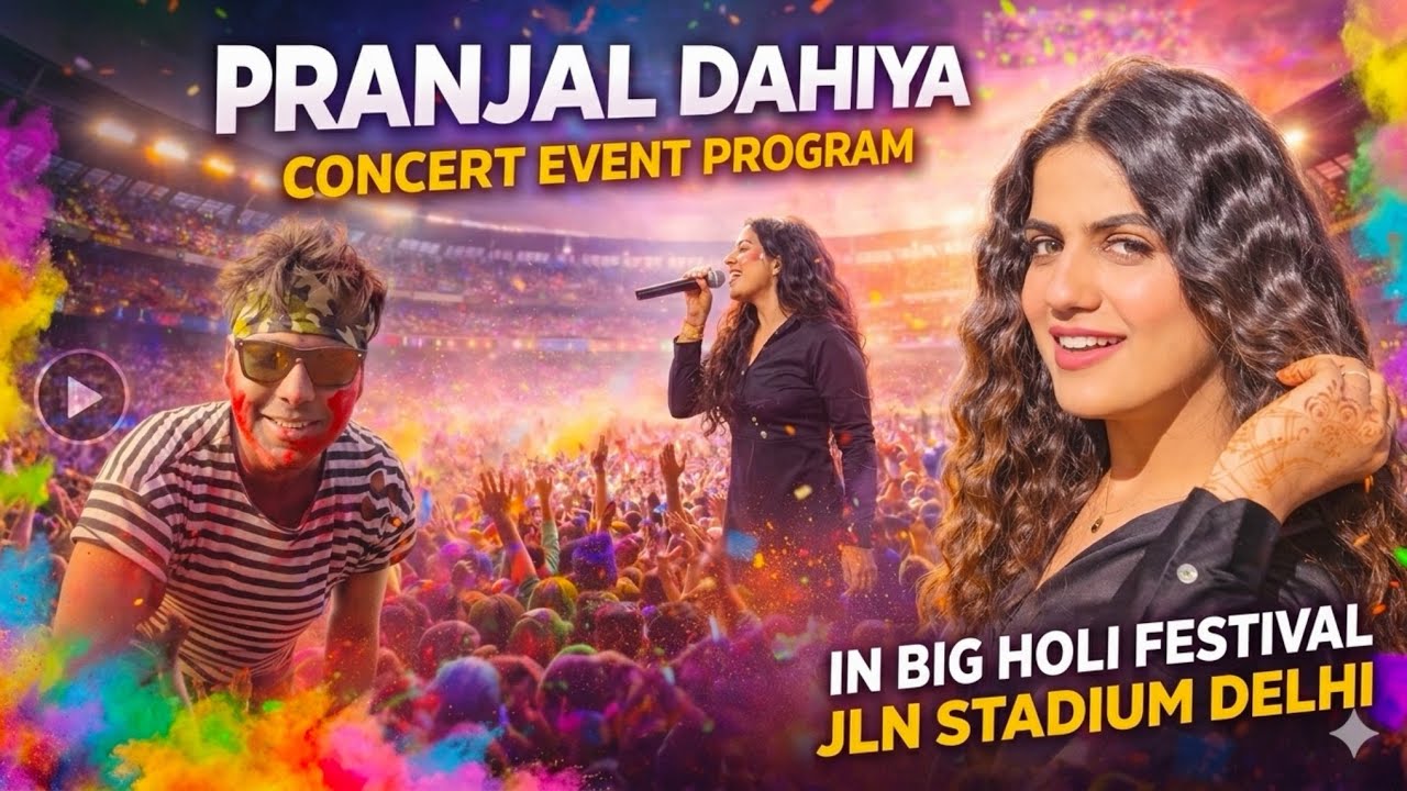 Pranjal Dahiya Live Concert in JLN Stadium Delhi 🔥 | Biggest Holi Festival Crowd Ever ! 
