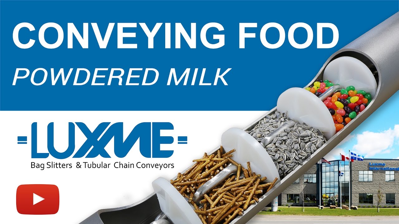 Conveying Food: Powdered Milk - Powder Conveyor - Tubular Conveyors - Powder Conveying Systems