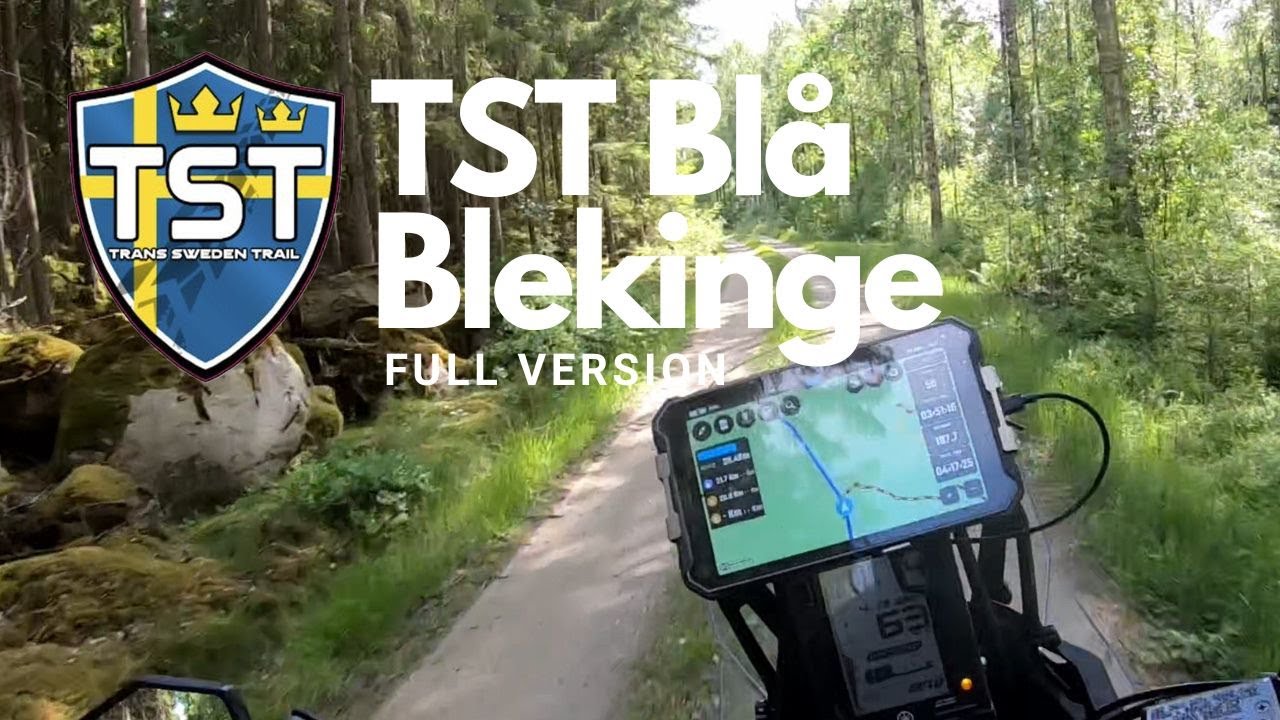 Tenere 700 - Trans Sweden Trail TST Blå Blekinge -  Full version