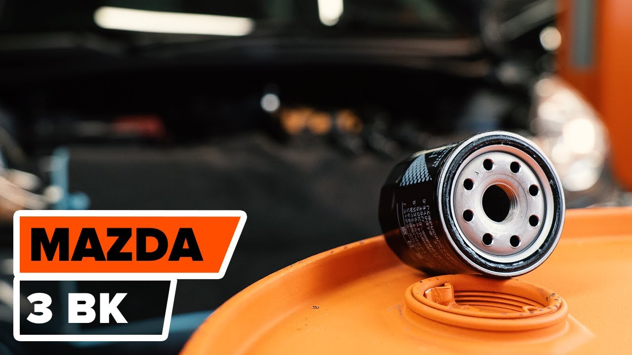 How to change engine oil and oil filter MAZDA 3 BK TUTORIAL AUTODOC