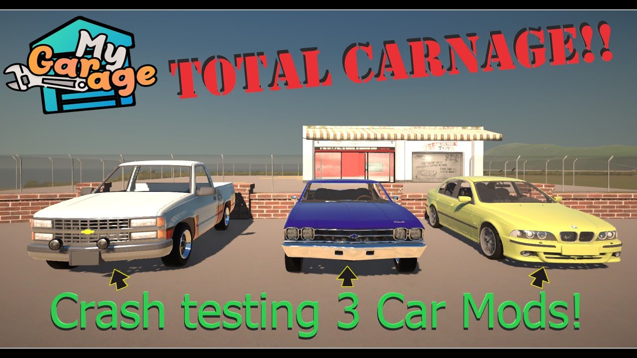 Мой гараж - Total Carnage Часть 3 (MOD) Краш-тест 3 #carmods #mods #mygarage #crashtest