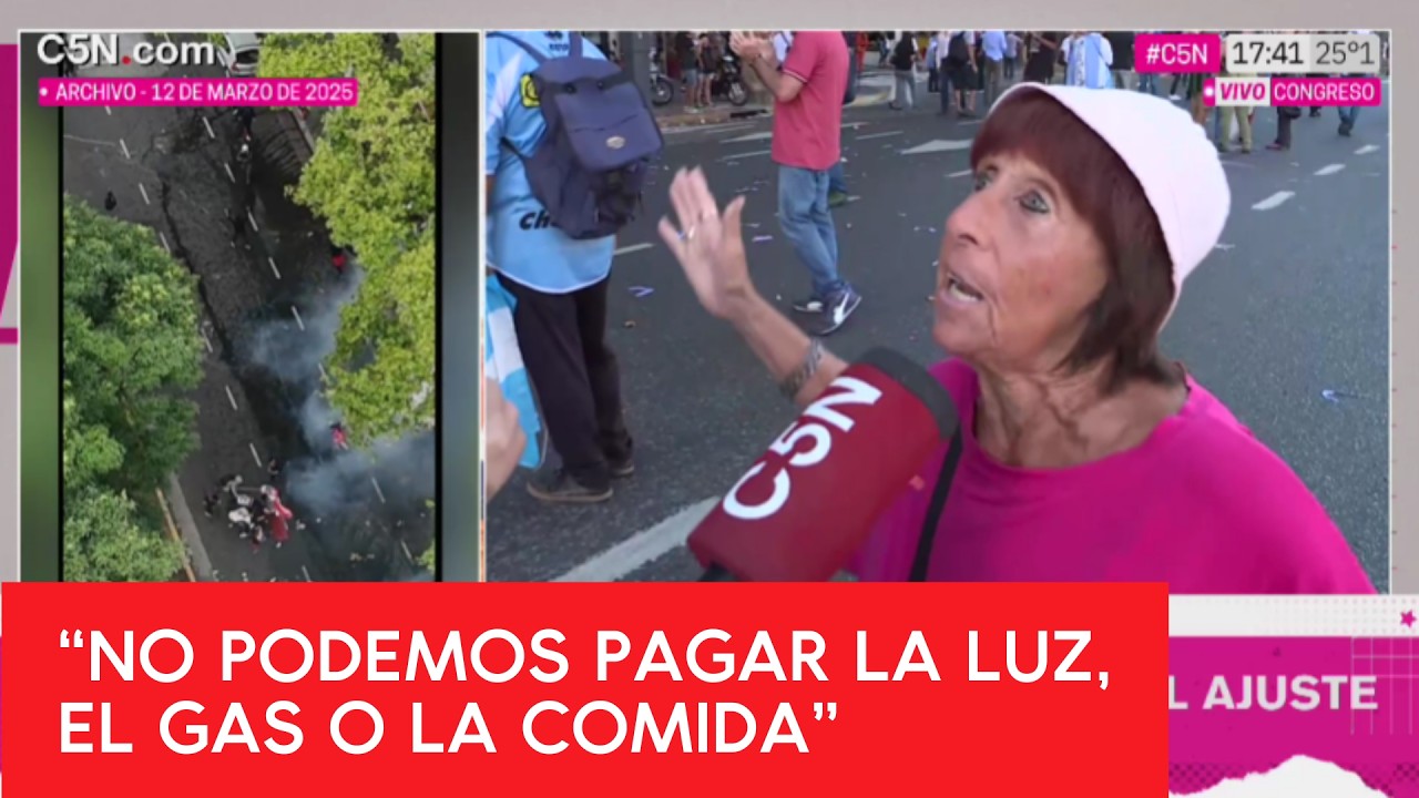 MEGAOPERATIVO en el CONGRESO: los JUBILADOS son la RESISTENCIA