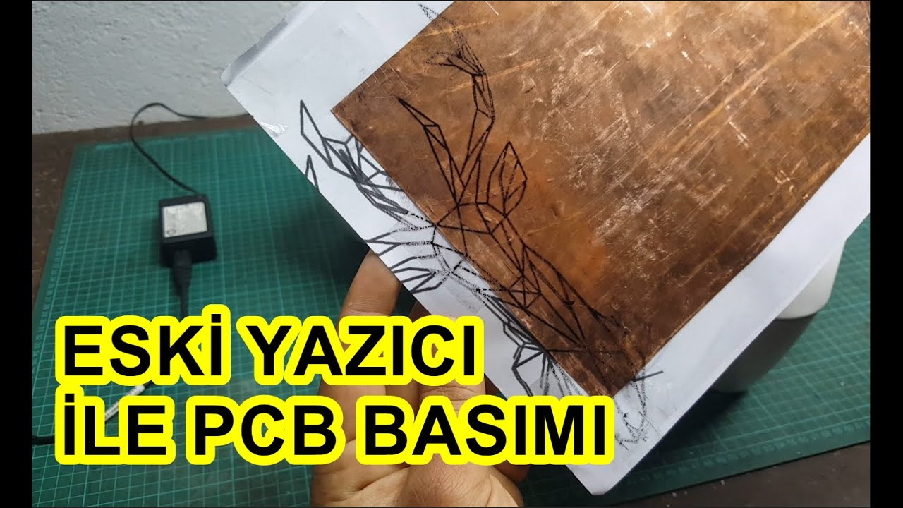 ÜTÜYÜ KÜSTÜREN DEVRE KARTI BASIMI / PCB TRANSFER