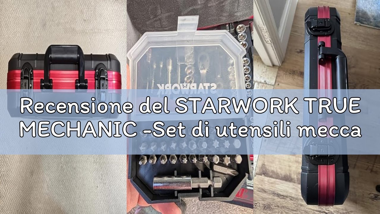 Recensione del STARWORK TRUE MECHANIC -Set di utensili meccanici e bussole TRUE MECHANIC™ da 314 pez