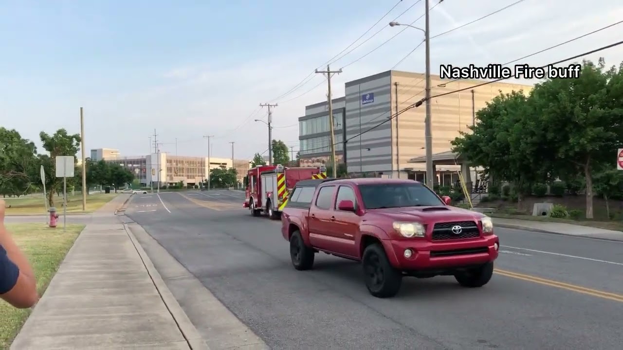 Nashville fire department engine 19 response compilation