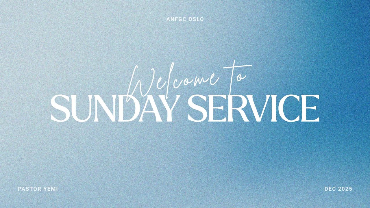 Sunday Service 4th January, 2026