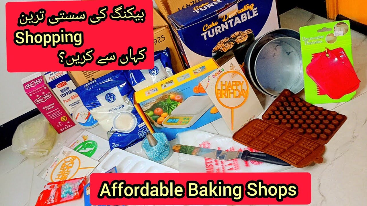 My Baking Tools Shopping| Affordable Prices| My Review On Waqar Baking Tools| Baking Shops in Lahore
