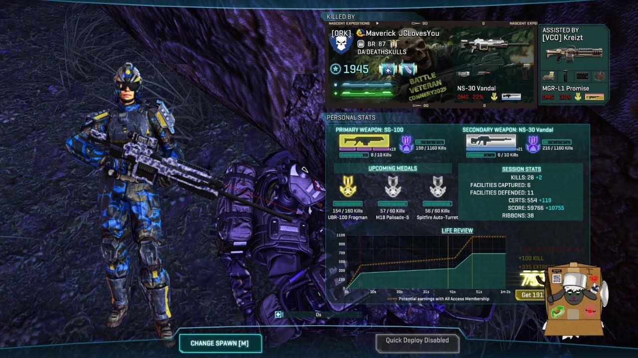 Maybe I try to practice the Dervish? Osprey - Planetside 2