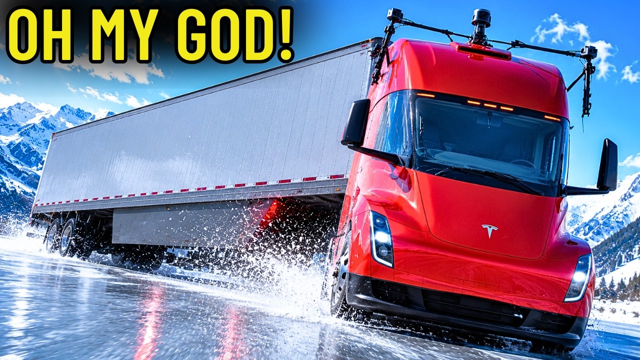 Tesla Semi's New VDC is Insane: Watch it Save an 82,000-lb Slide