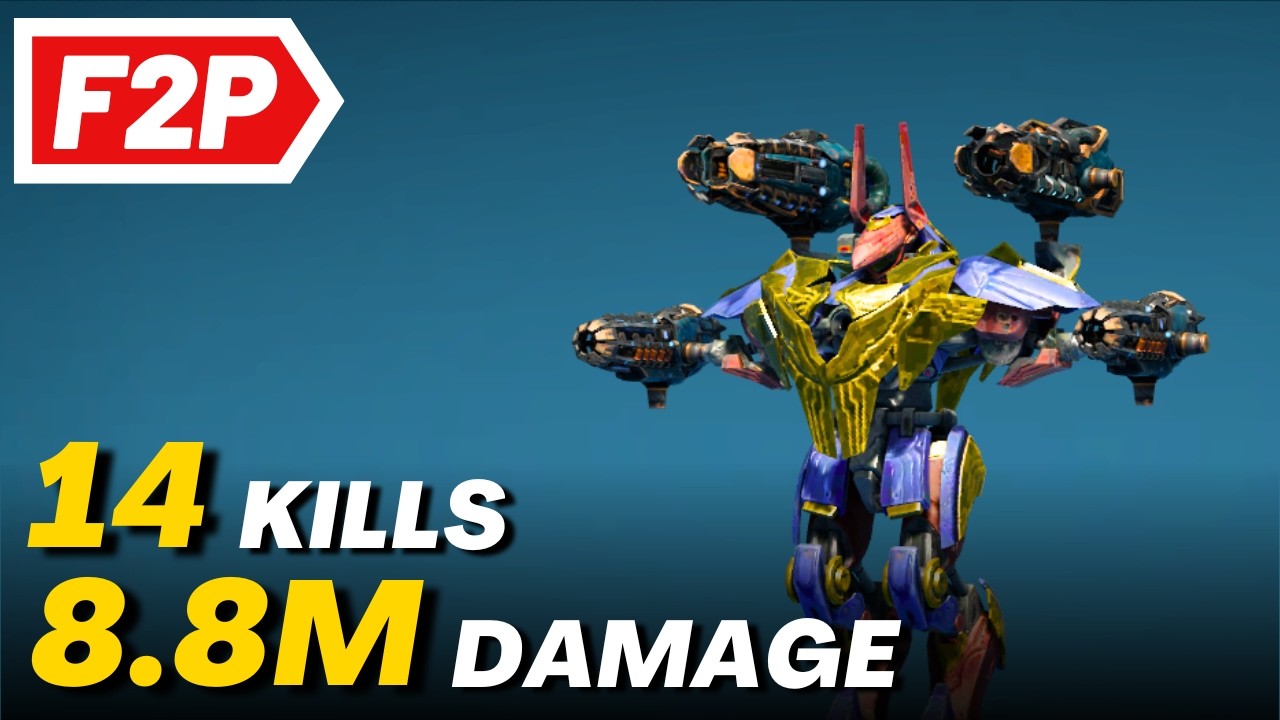14 Kills using Teth & Atlas - War Robots Free to Play Gameplay - WR F2P
