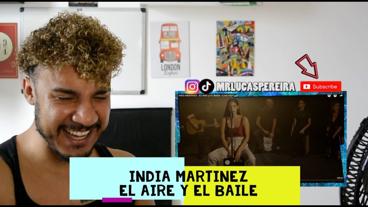 First Reaction to India Martinez - El Aire y El Baile (Live Performance) Reacción, React