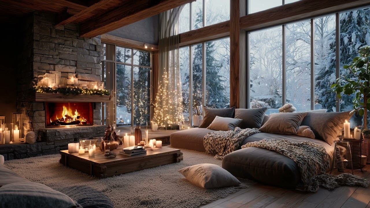 Calm Winter Christmas 2025 | Peaceful Snowfall & Gentle Festive Music