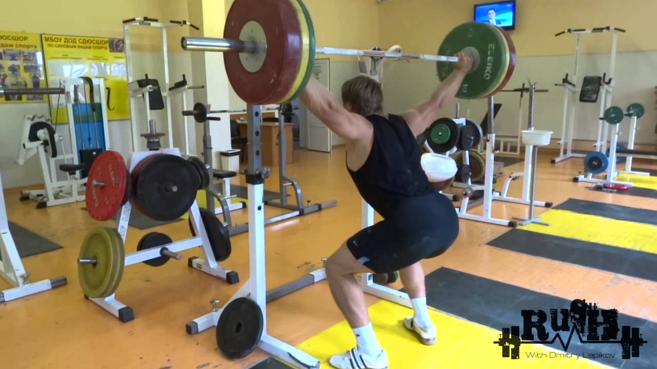 Dmitry Lapikov weightlifting training 28.08.15 preparatory period