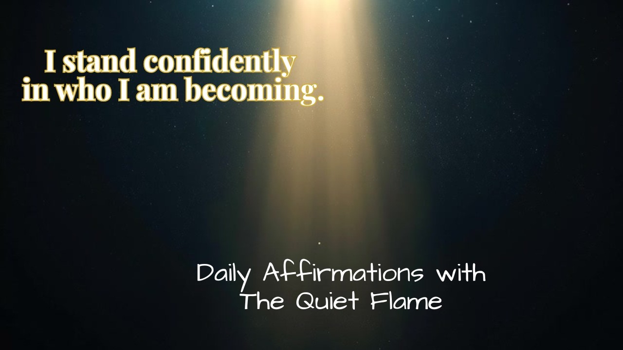 I stand confidently in who I am becoming.