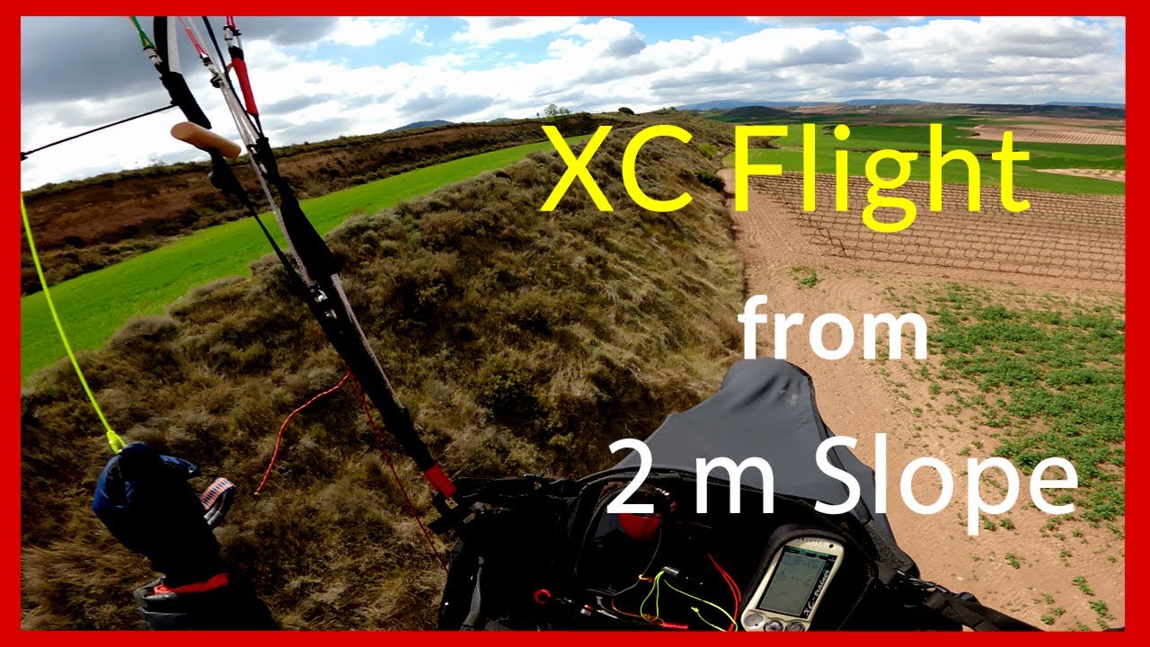 Paragliding: XC Flight from 2 m Sope.