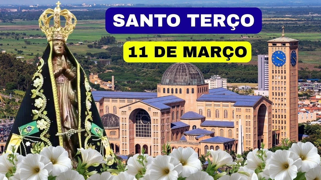 SANTO TERÇO DE HOJE - 11/03/2026 | MISTÉRIOS GLORIOSOS | EM ORAÇÃO COM MARIA | QUARTA-FEIRA