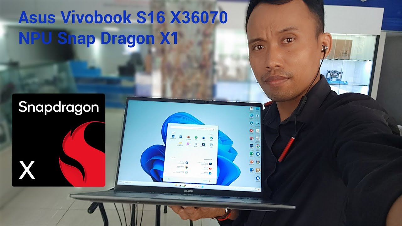 Unboxing Asus Vivobook S16 S36070 NPU Snap Dragon X1 Lite ណៃ សំណាង-NAI SAMNANG