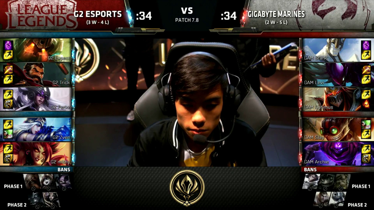 G2 vs GAM - 2017 MSI Group Stage - G2 Esports vs GIGABYTE Marines