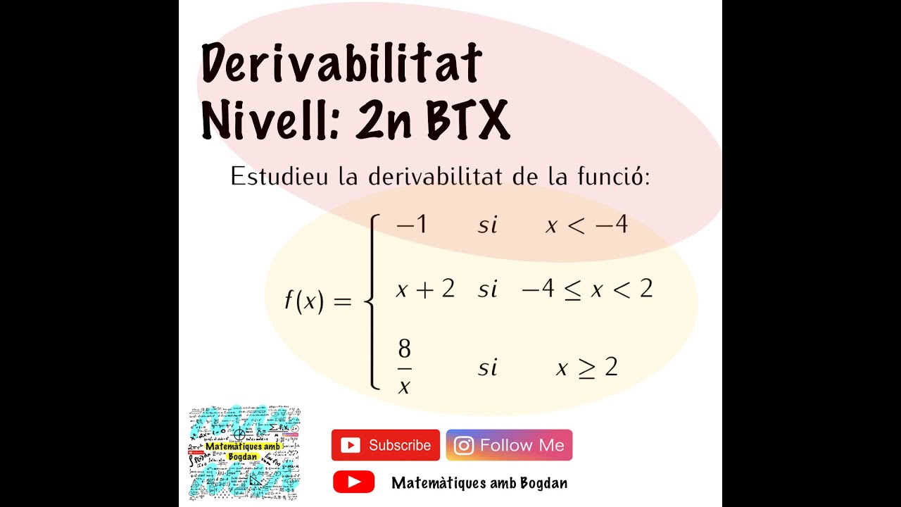 Matemàtiques en Acció - Derivabilitat de funcions